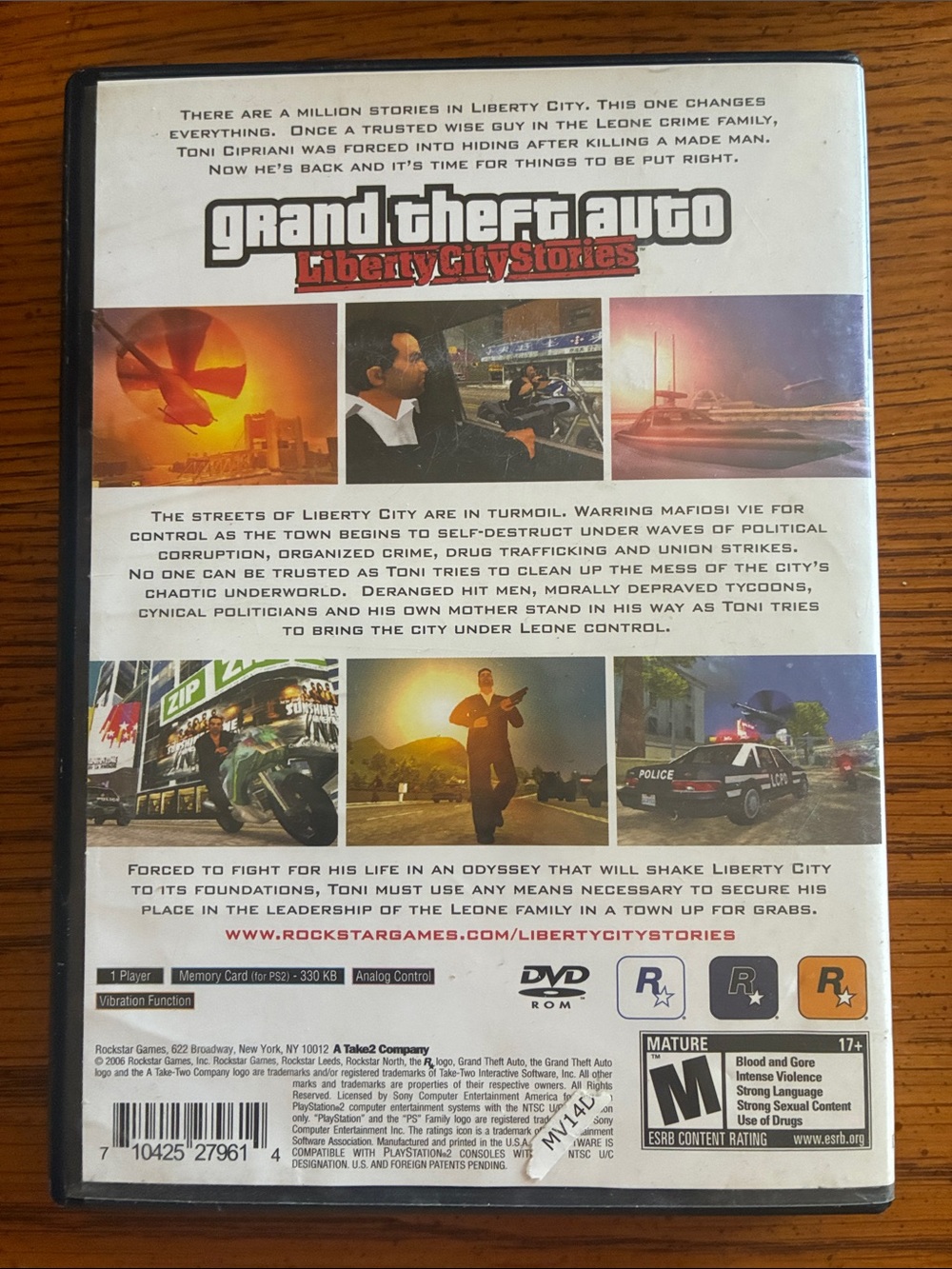 Sony Grand Theft Auto: Liberty City Stories - White, Red, Blue, Yellow Artwork - Picture 2 of 4